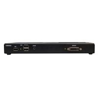 KVS4-8001DX: (1) DVI-I, 1-porttinen, (2) USB 1.1/2.0, audio, CAC
