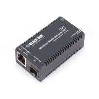 MultiPower Miniature Gigabit Ethernet (1000-Mbps) Media Converter - 10/100/1000-Mbps Copper to 1000-Mbps Fiber SFP