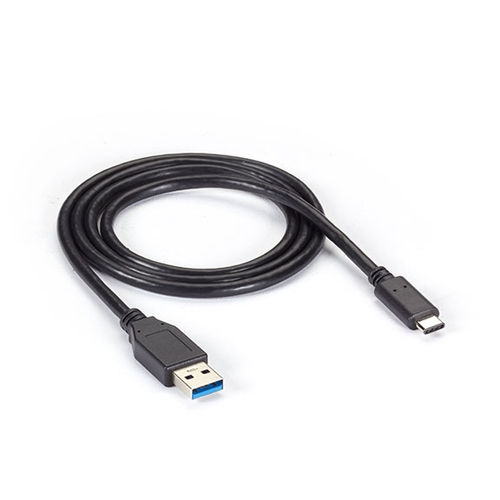 USB-A 3.0 M/USB-C M 2m, VARIOUS SuperSpeed Cable Black