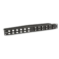SpaceGAIN 45° side Angled-Port  Multimedia Patch Panel