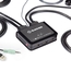 KV62-CBL: 2 port, (1) DisplayPort 1.2 (4K60), USB 2.0, Audio