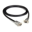 DB9 Extension Cable black with EMI/RFI Hoods
